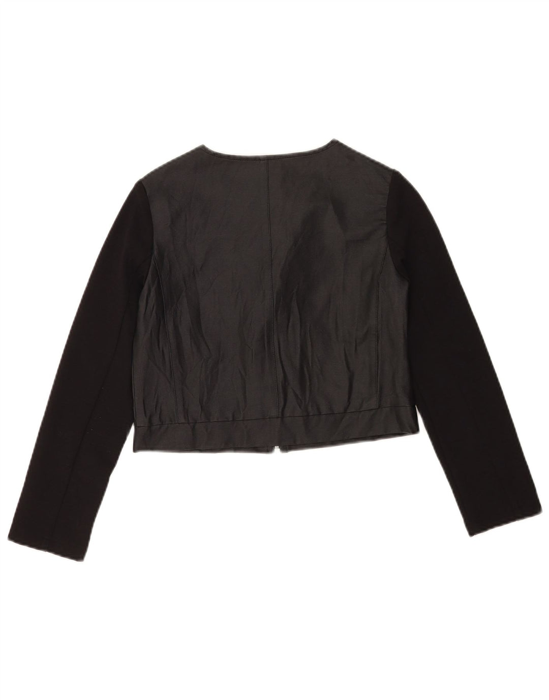 Please Veste Bomber Courte Fille 11-12 ans Noir Viscose