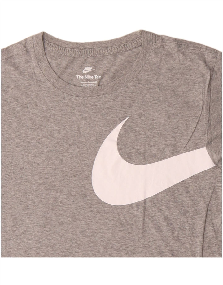 NIKE T-shirt graphique pour homme en coton moucheté petit gris
