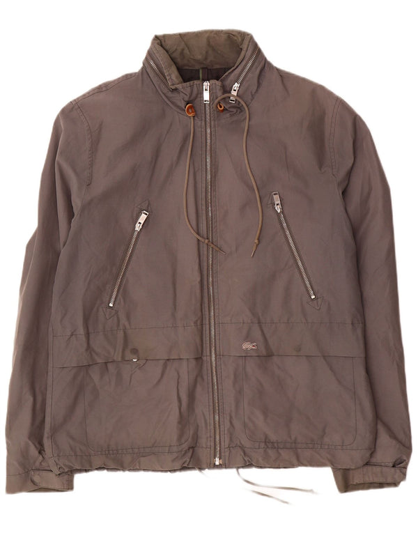 Lacoste Veste bomber à capuche homme IT 52 XL Gris Coton