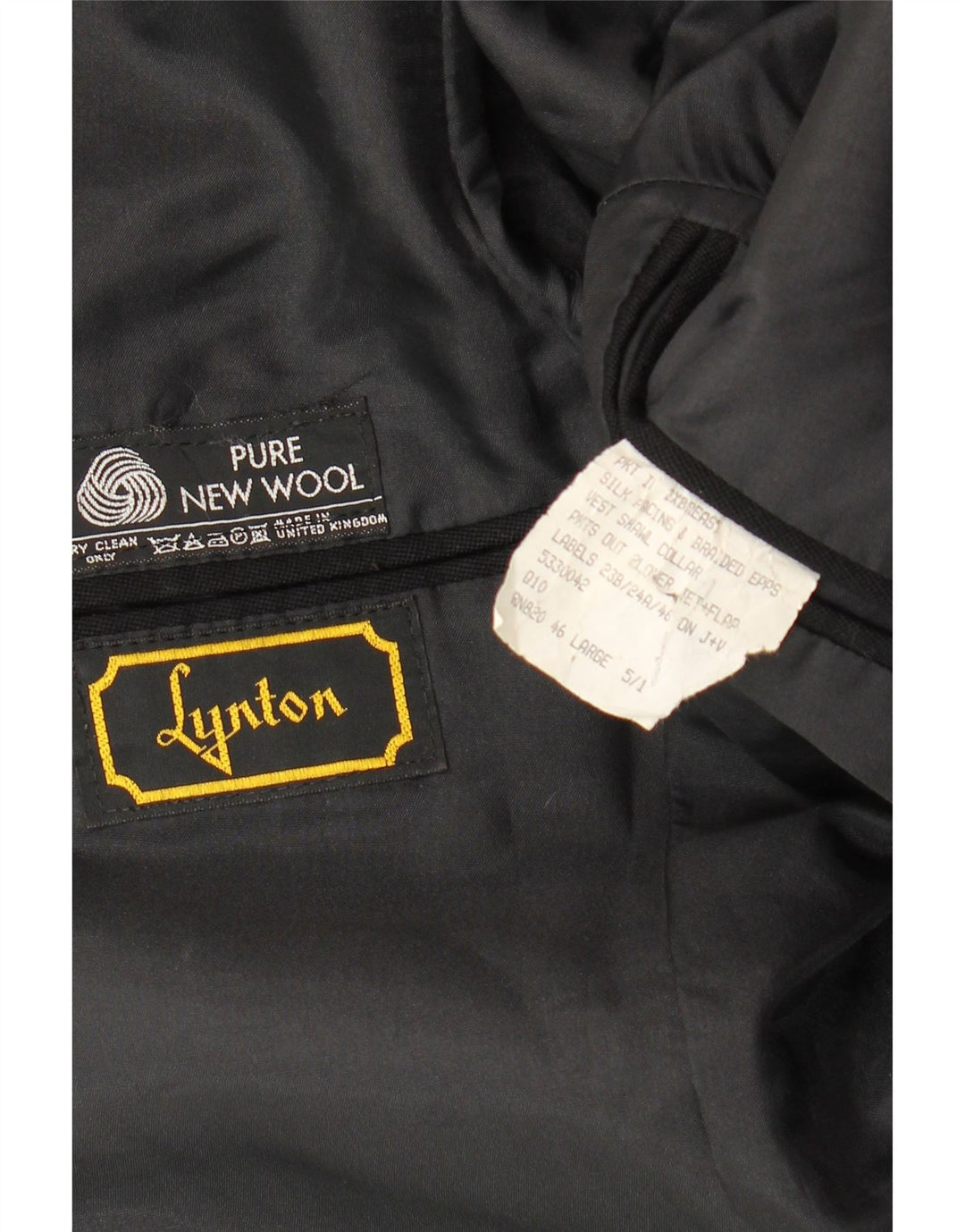 Veste Blazer Tailcoat Femme IT 46 Large Noir Laine Vierge