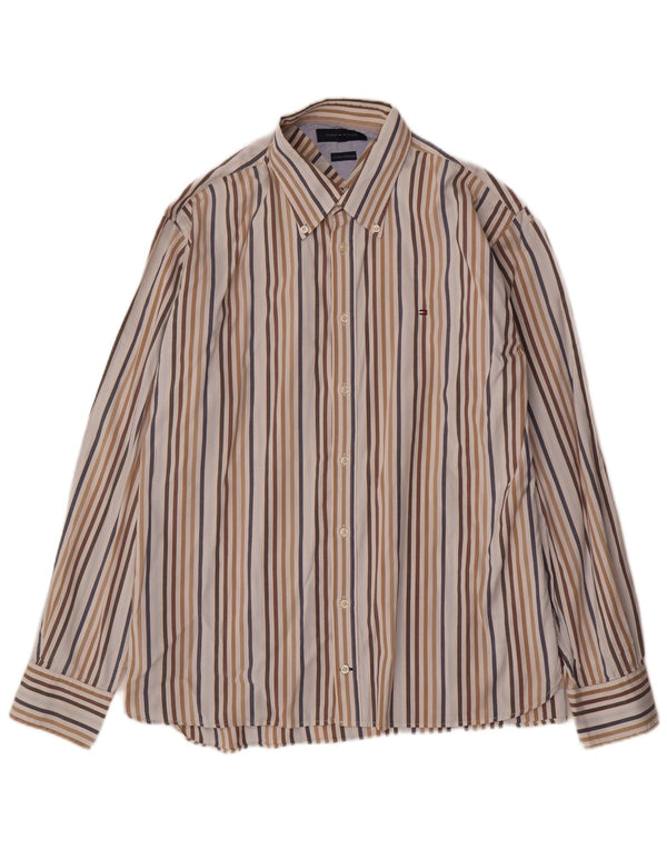 Tommy Hilfiger Chemise Homme XL Coton Rayé Multicolore