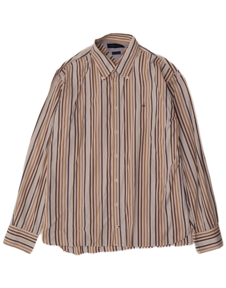 Tommy Hilfiger Chemise Homme XL Coton Rayé Multicolore