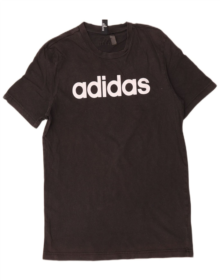 Adidas T-shirt graphique pour homme en coton noir moyen