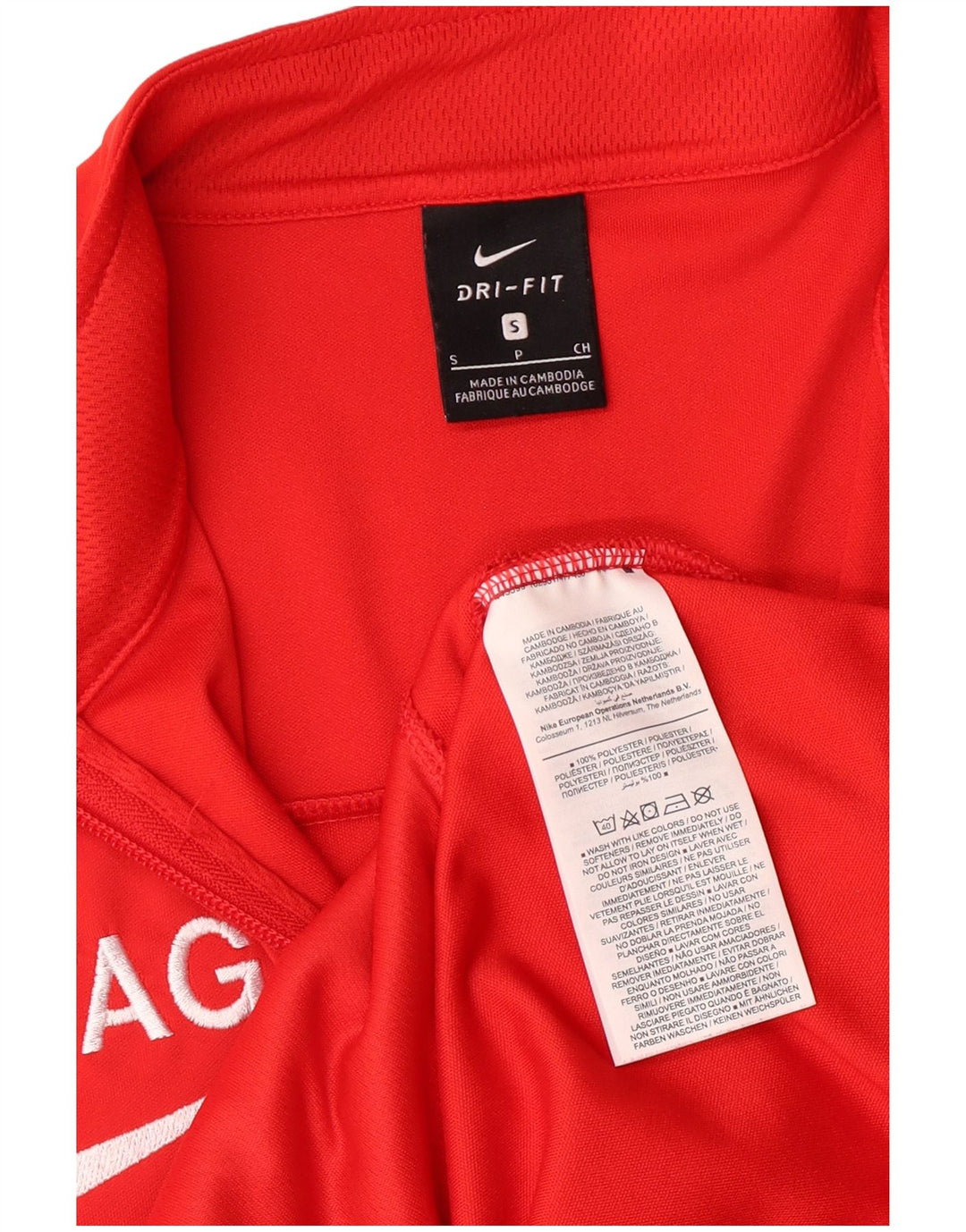 Nike Hommes Graphique Survêtement Top Veste Petit Rouge Polyester Sports
