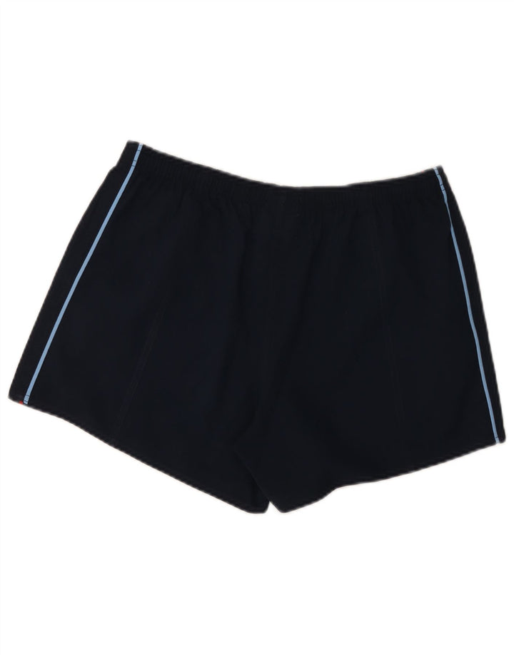 Reebok Short de sport pour femme UK 12 Bleu marine moyen Polyester