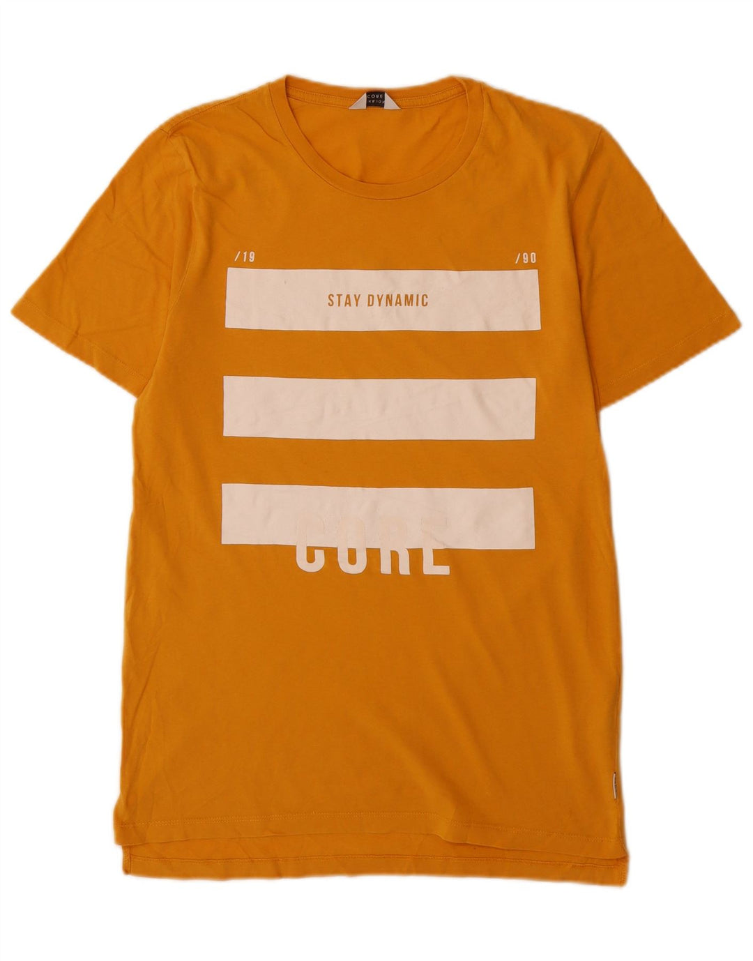Jack & Jones T-Shirt Graphique Homme Jaune Moyen Coton