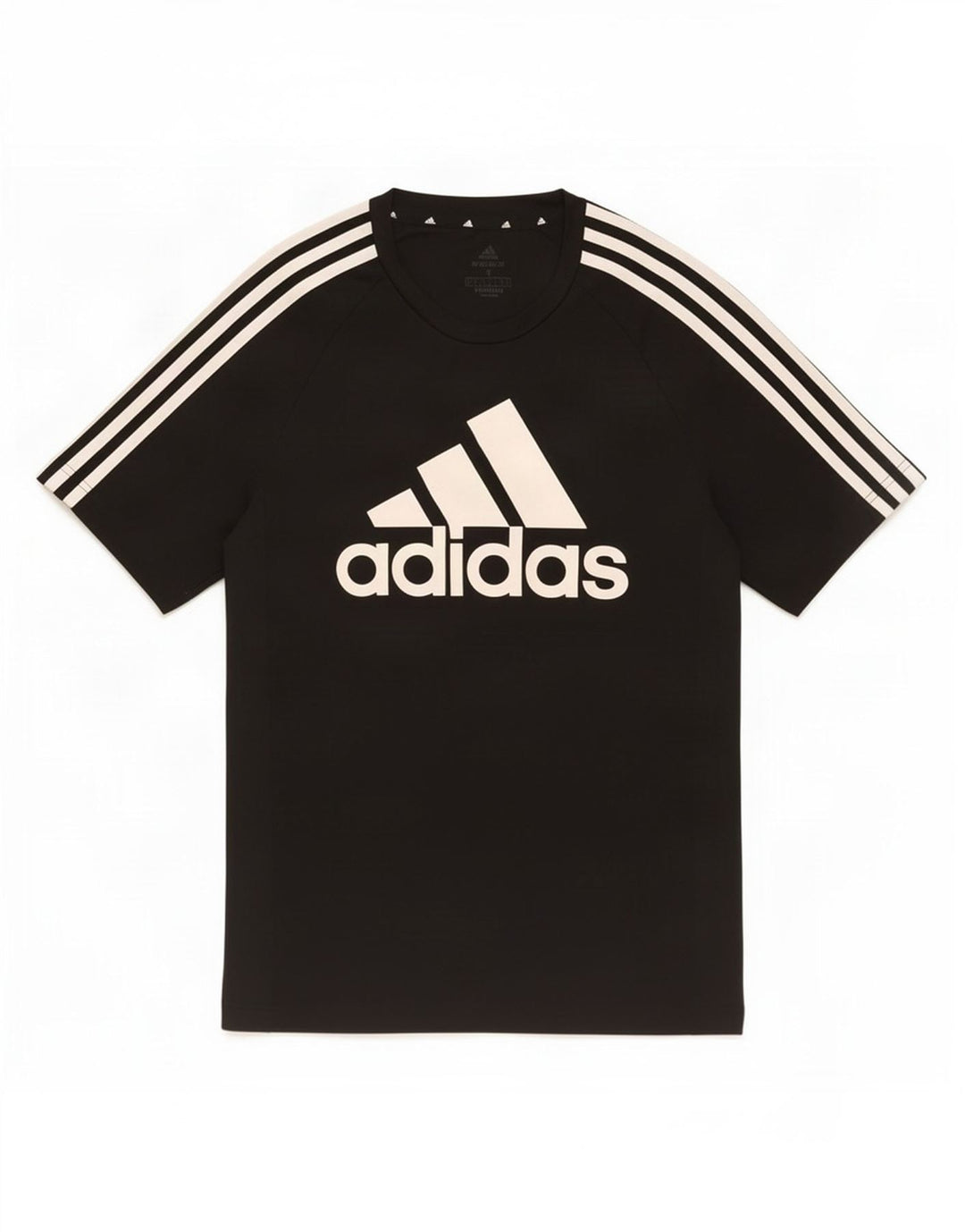 Adidas Hommes Aeroready Graphic T-Shirt Top Petit Noir Polyester