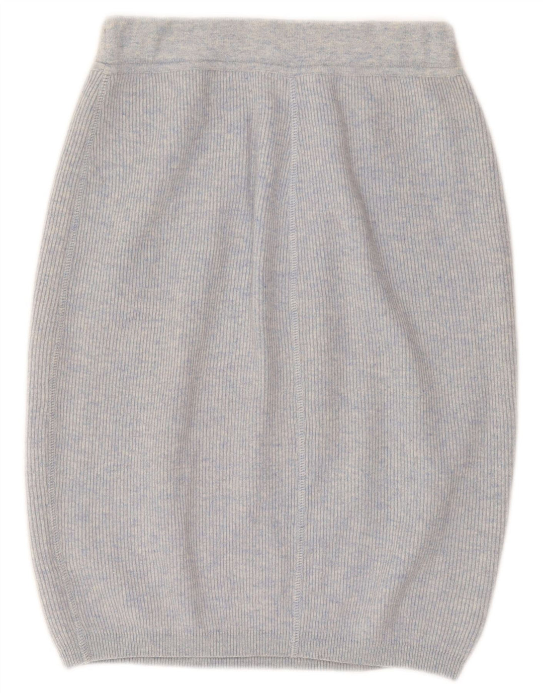 vintage Femme Tricot Bubble Jupe Grande W32 Laine Bleue