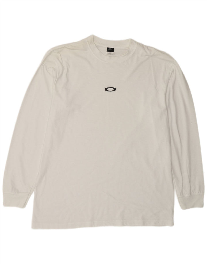 Oakley Haut à manches longues pour homme en polyester blanc Taille L