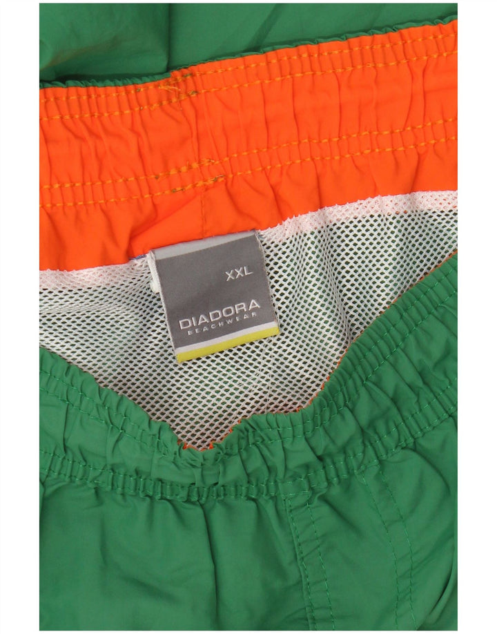Diadora Short de bain homme 2XL vert polyester