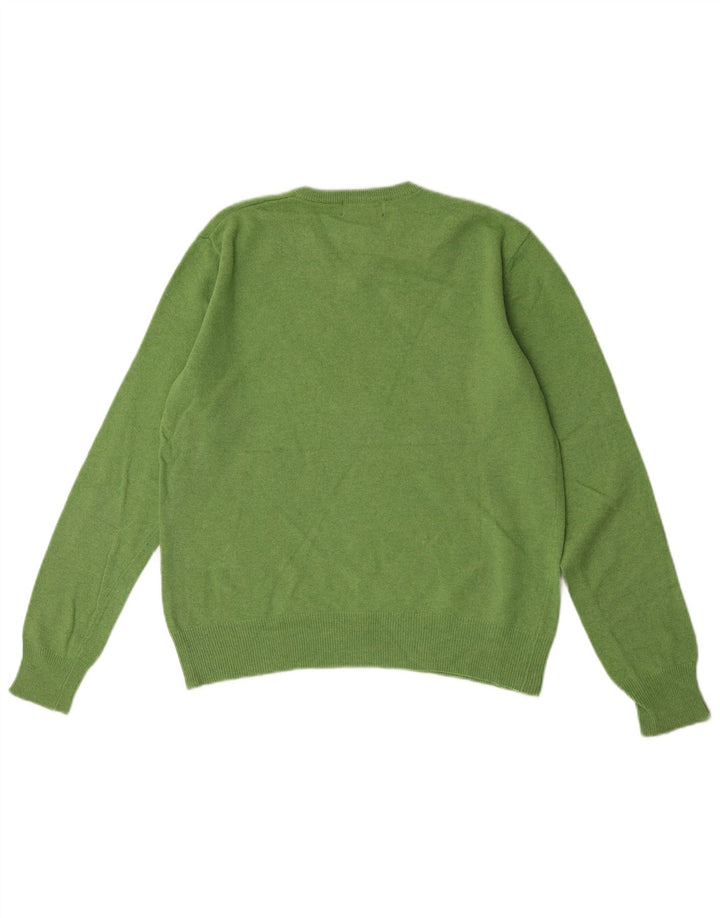 Kappa Pull col V coupe classique pour homme en laine d'agneau Vert Small