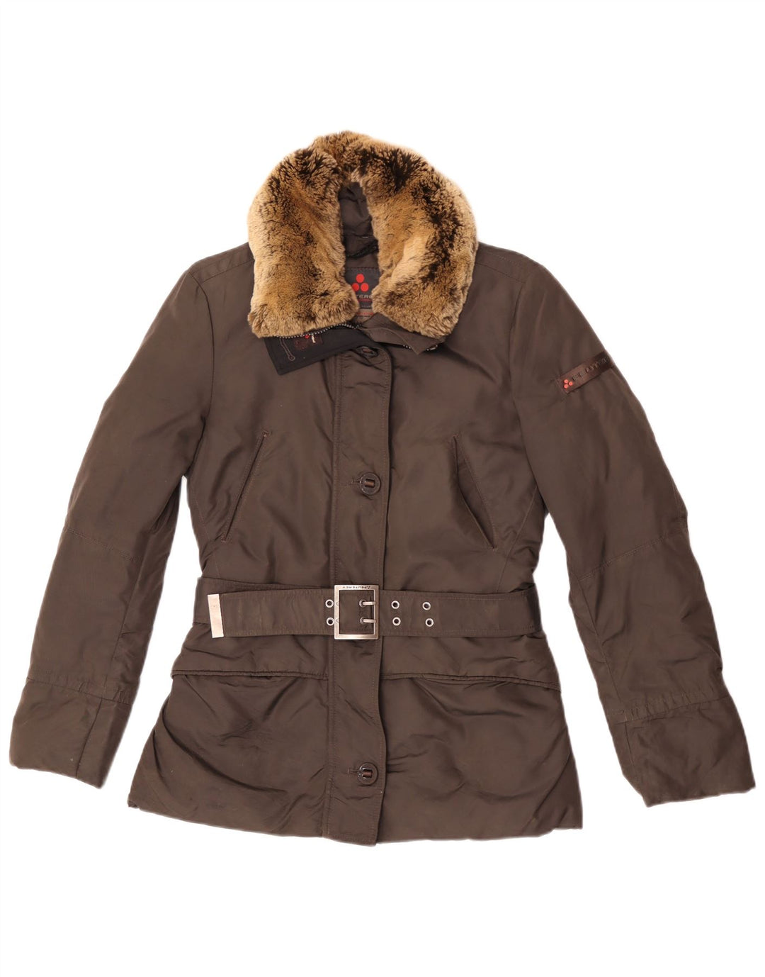 PEUTEREY Doudoune Femme IT 42 Marron Moyen Polyamide