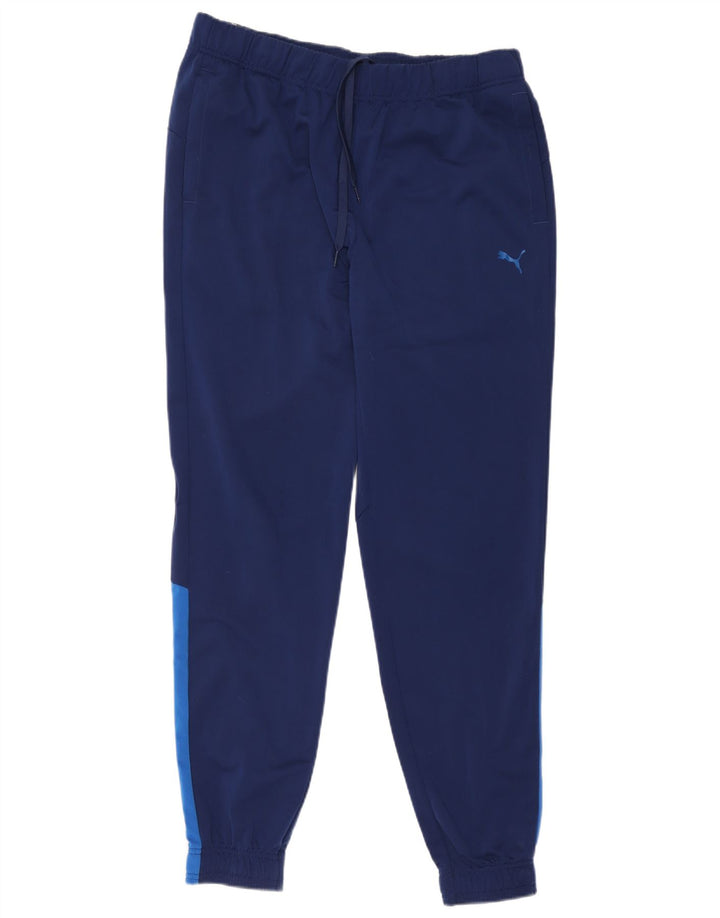 Puma Pantalon de survêtement pour homme XL Bleu Colorblock Polyester
