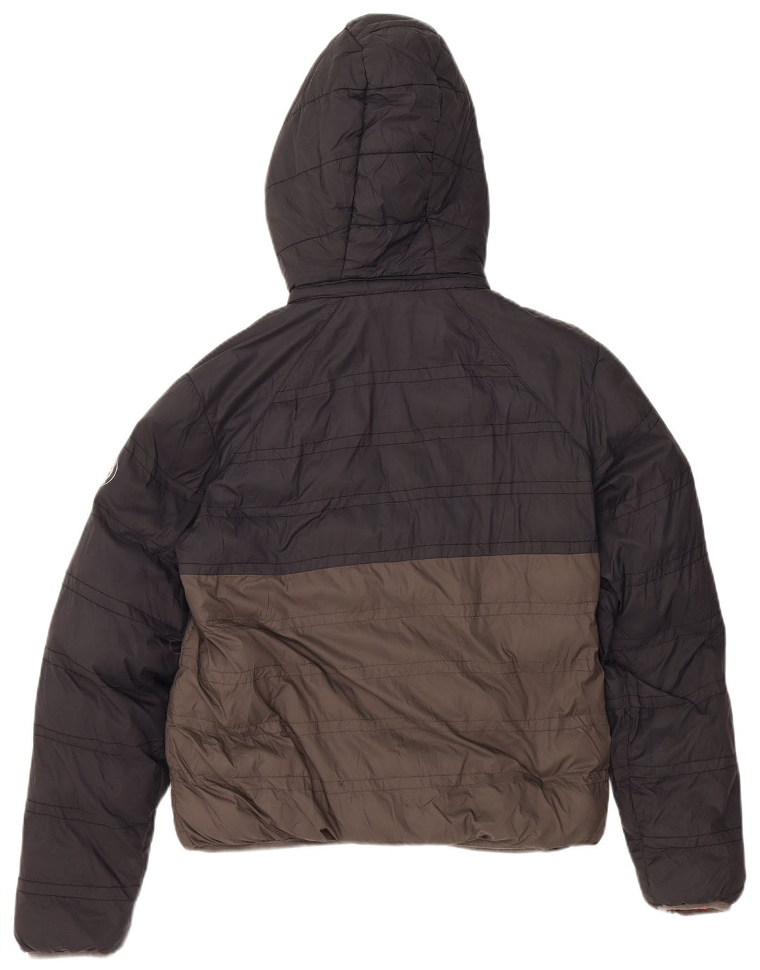 MICHAEL KORS Veste matelassée à capuche pour garçon 15-16 ans Gris Colorblock Nylon