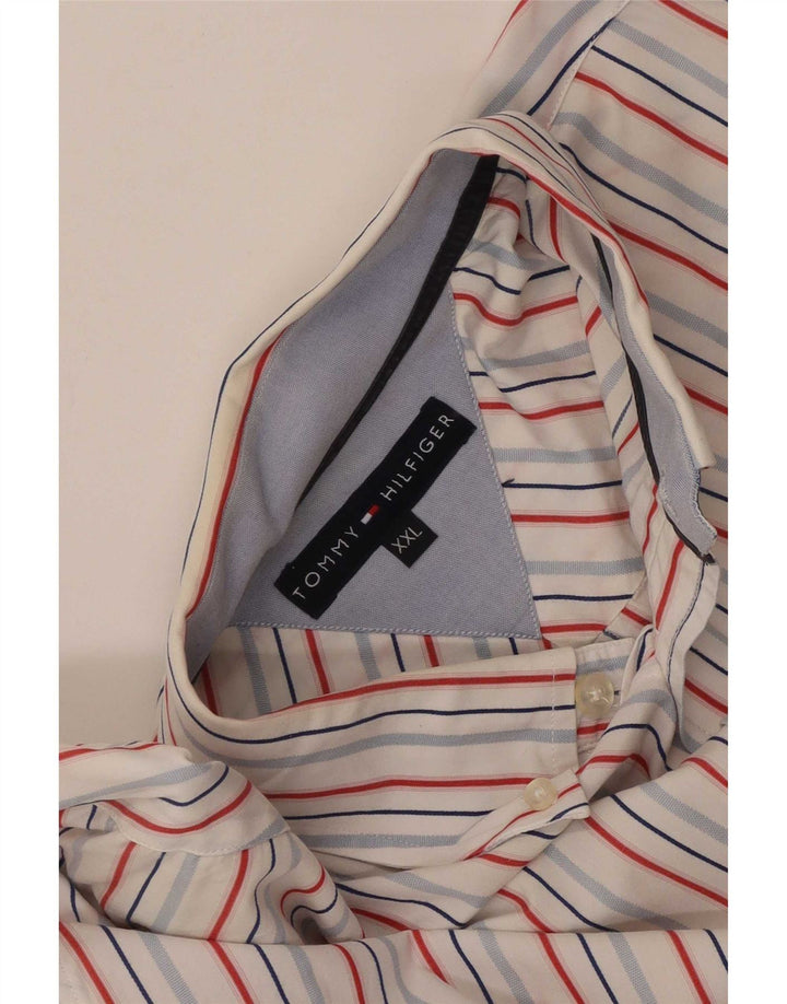Tommy Hilfiger Chemise Homme 2XL Blanc Rayé