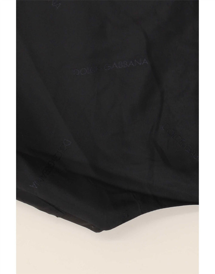 Dolce & Gabbana Gilet Homme IT 52 Large Laine Rayée Bleu Marine