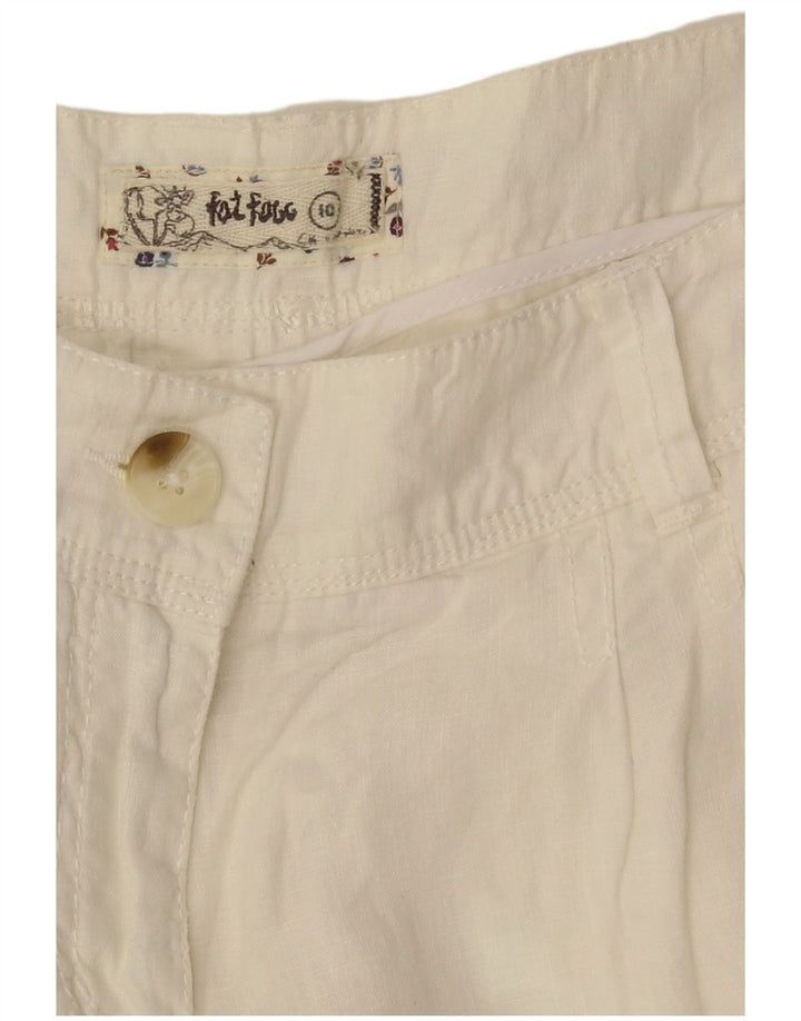 Fat Face Pantalon Capri Homme UK 10 Small W32 L23 Blanc