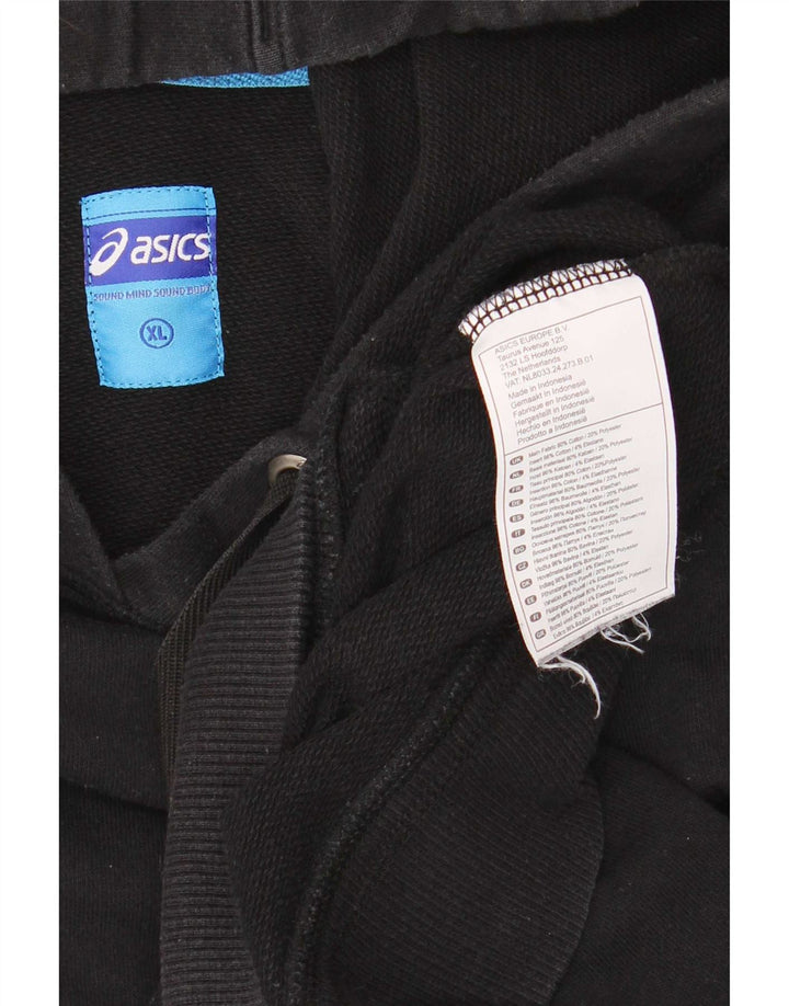 Asics Sweat à capuche pour homme XL Noir Coton