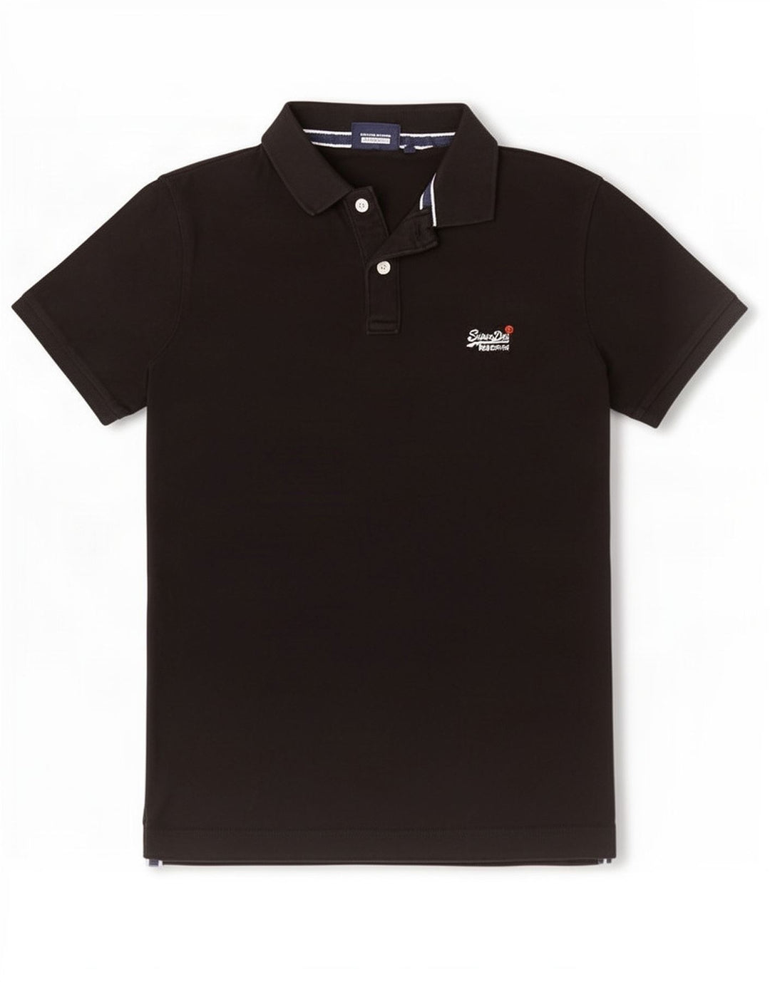 Superdry Polo Homme Coton Noir Moyen