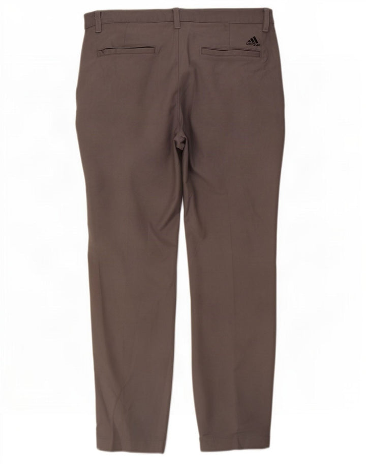 Adidas Pantalon Chino Droit Homme W32 L30 Gris Polyester