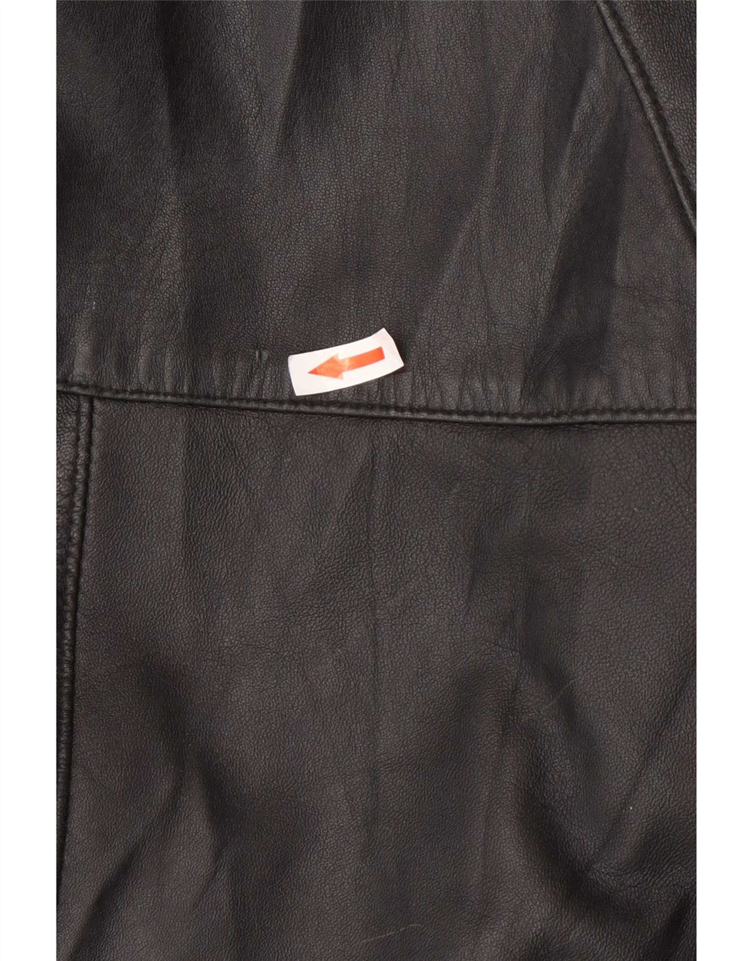 Kiros Manteau en cuir surdimensionné à capuche pour femme IT 48 XL Noir