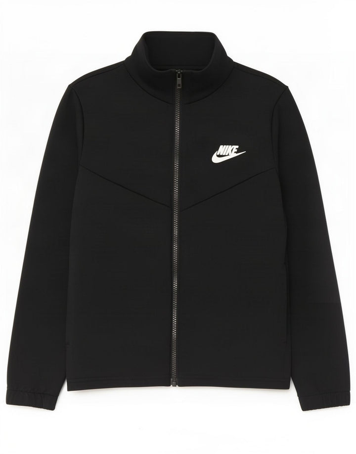 Veste de survêtement Nike garçon graphique 10-11 ans noir moyen polyester