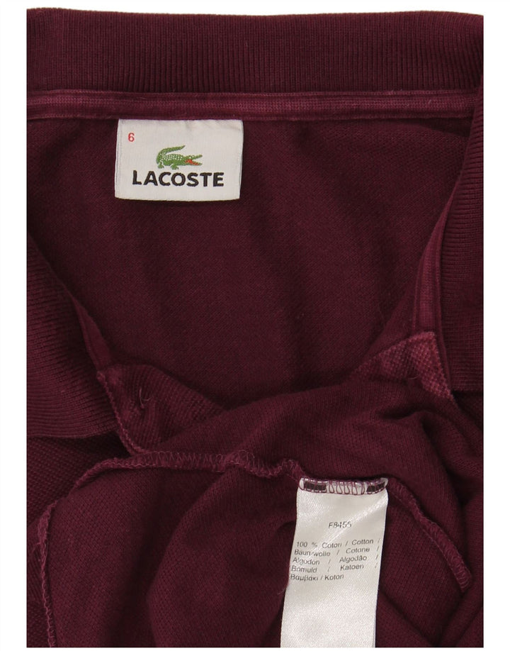 LACOSTE Polo Homme Taille 6 XL Coton Marron
