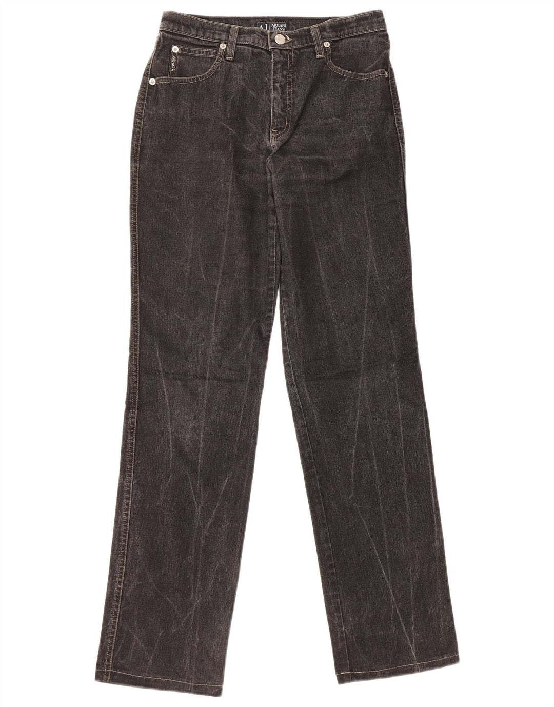 Armani Femme Jean Droit W28 L30 Coton Noir