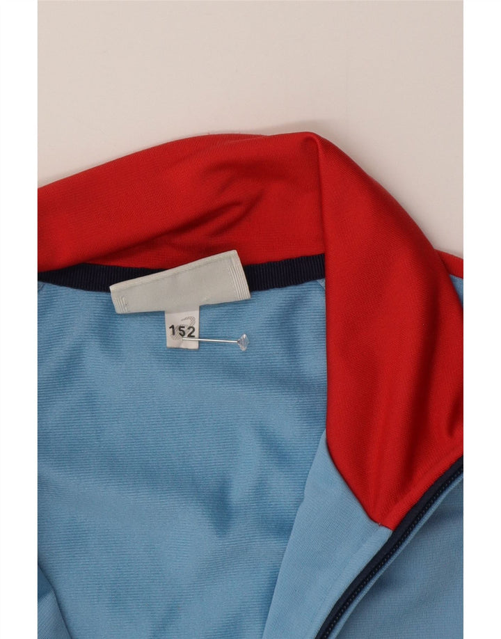 Asics Veste de Survêtement Garçon 11-12 ans Bleu Colorblock Polyester