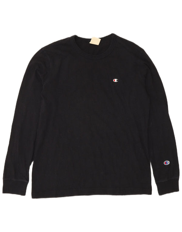 Champion Haut à manches longues pour homme en coton noir XS
