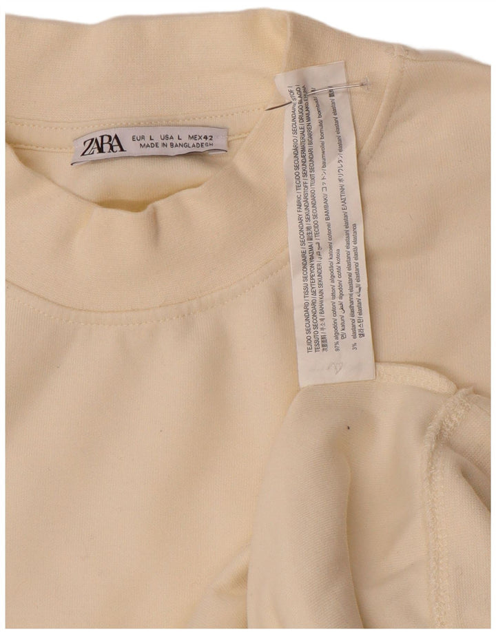 Zara Homme Sweatshirt Jumper Large Cassé Coton