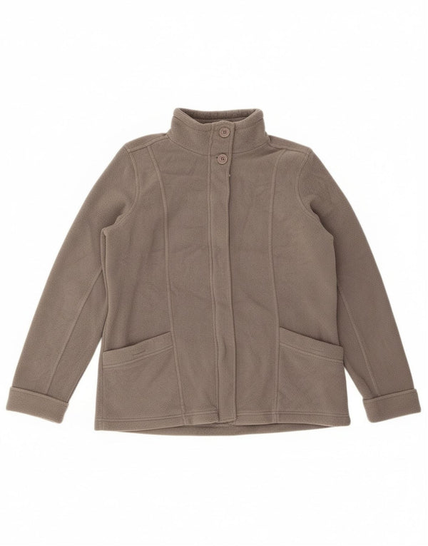 Marks & Spencer Veste polaire surdimensionnée pour femme UK 12 Gris moyen Polyester