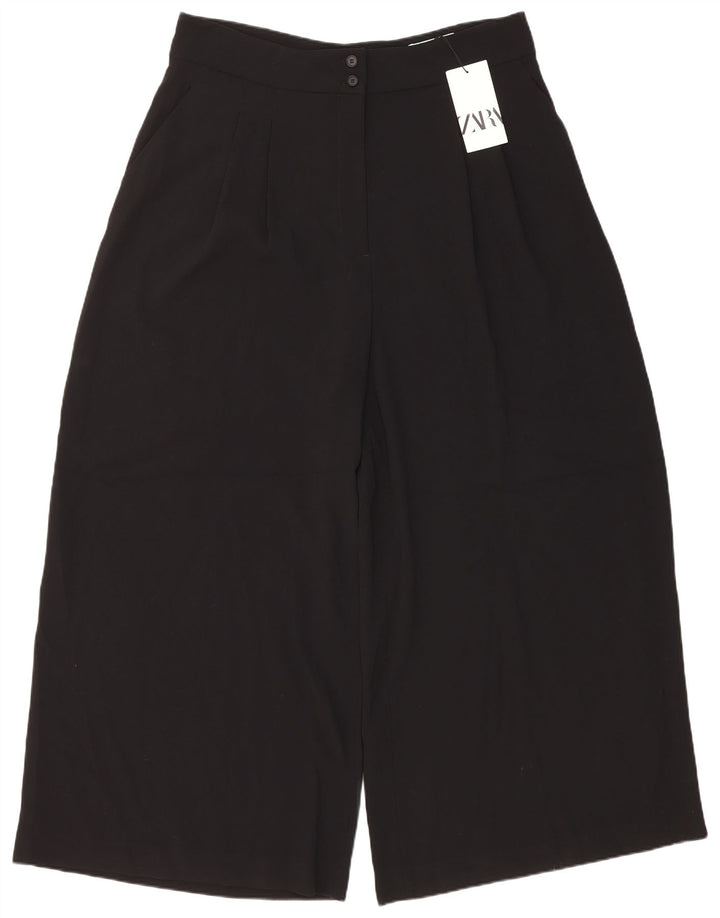 Zara Pantalon court pour femme 2XL W34 L28 Polyester noir