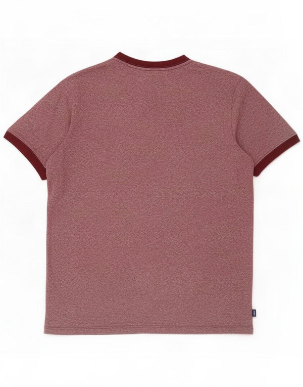Superdry T-Shirt Homme Top Large Bordeaux Flecked Cotton