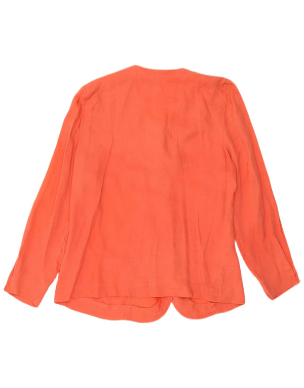 Domina Veste Blazer 5 Boutons Femme IT 48 XL Orange Soie