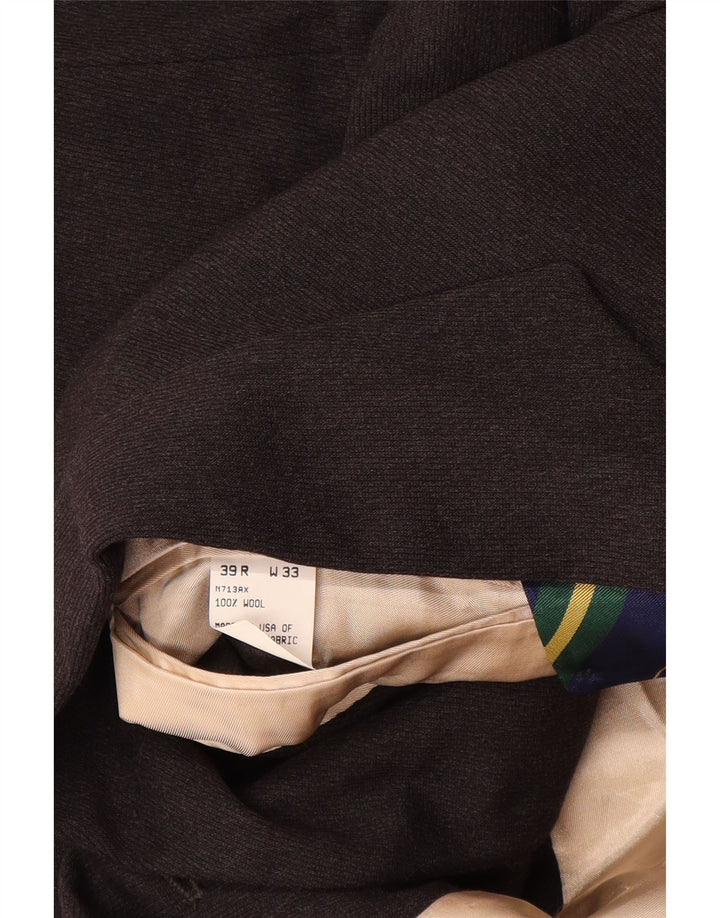 NAUTICA Veste Blazer 3 Boutons Homme UK 38 Laine Gris Moyen