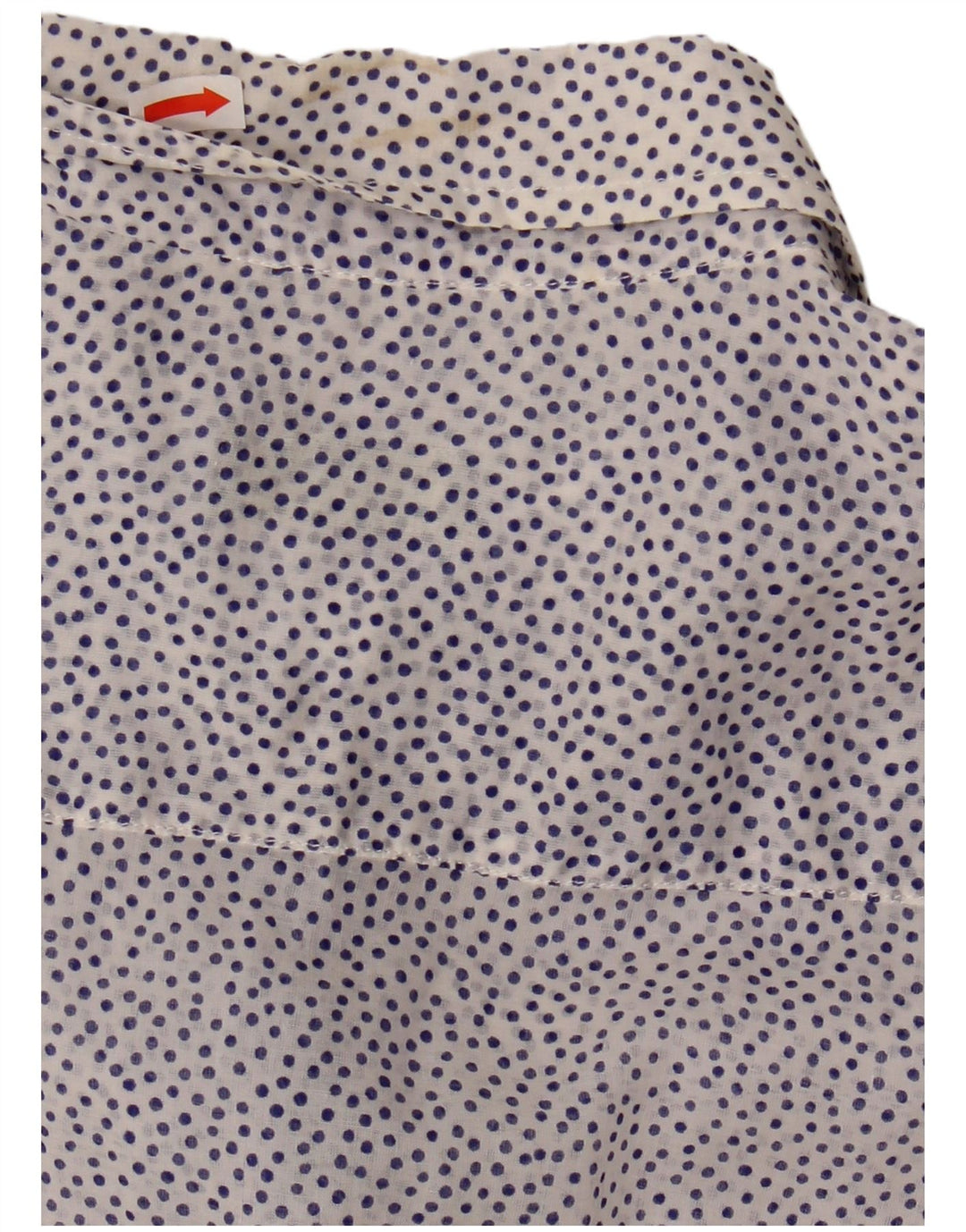 Fred Perry Chemise transparente pour femme UK 14 Grand coton à pois blanc