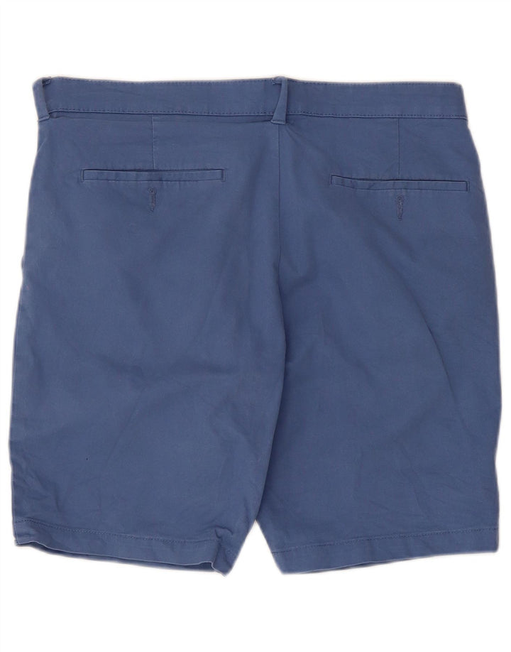 Marks & Spencer Short Chino Homme W32 Bleu Moyen Coton