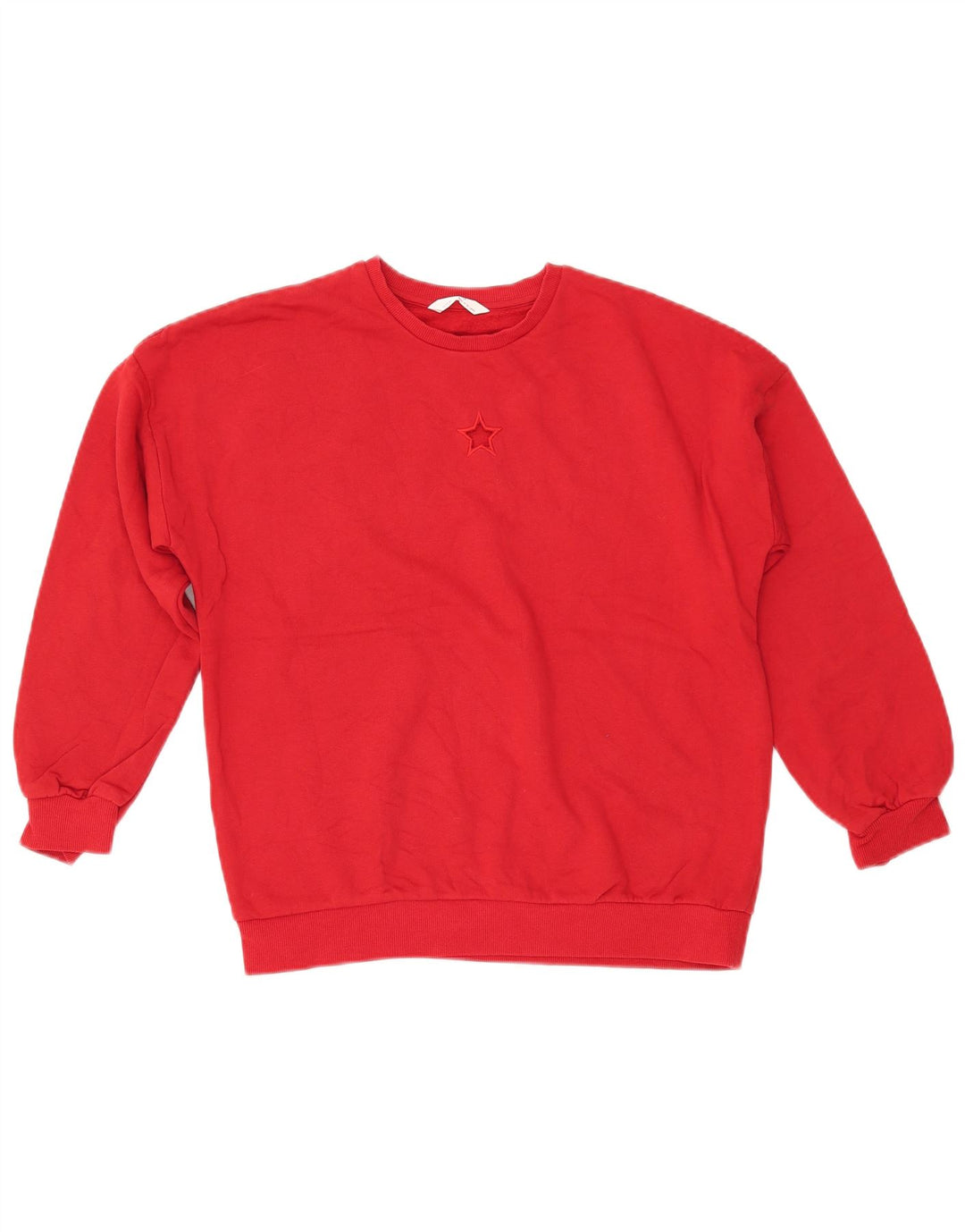 MARKS & SPENCER Sweat-Shirt Fille 12-13 Ans Rouge Coton