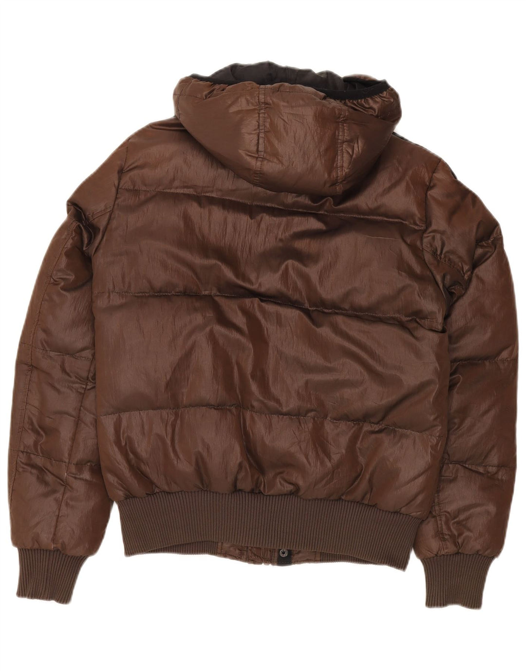 Gas Veste matelassée à capuche pour homme UK 36 Petit Marron Polyester
