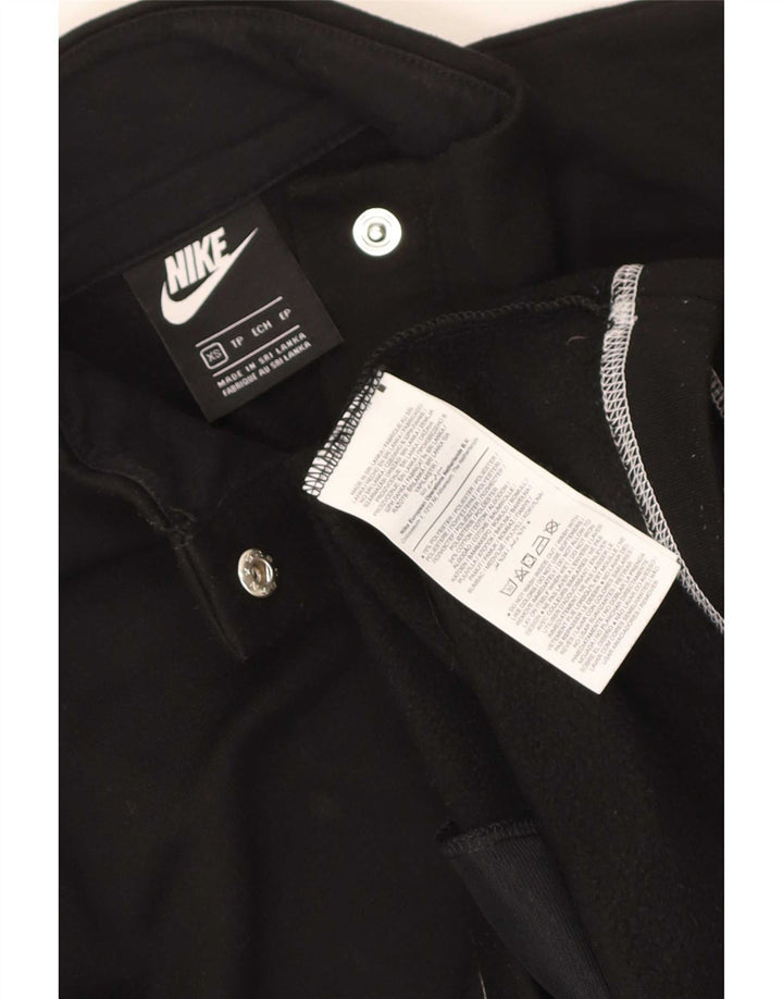 Nike Femme Swoosh Sweat-shirt surdimensionné UK 6 XS Noir Polyester
