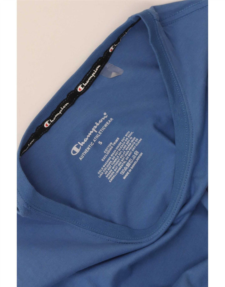 Champion T-Shirt Graphique Homme Petit Bleu Coton