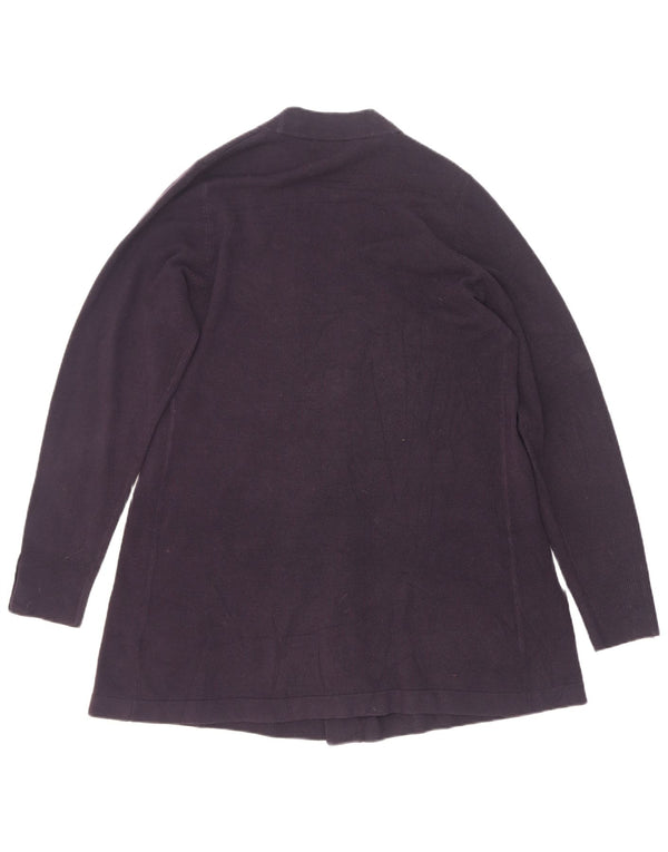 Marks & Spencer Pull cardigan long pour femme UK 12 Bleu marine moyen