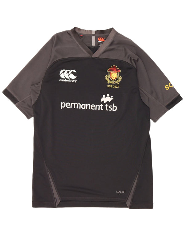 Canterbury T-Shirt Graphique Homme Noir Moyen Polyester Colorblock