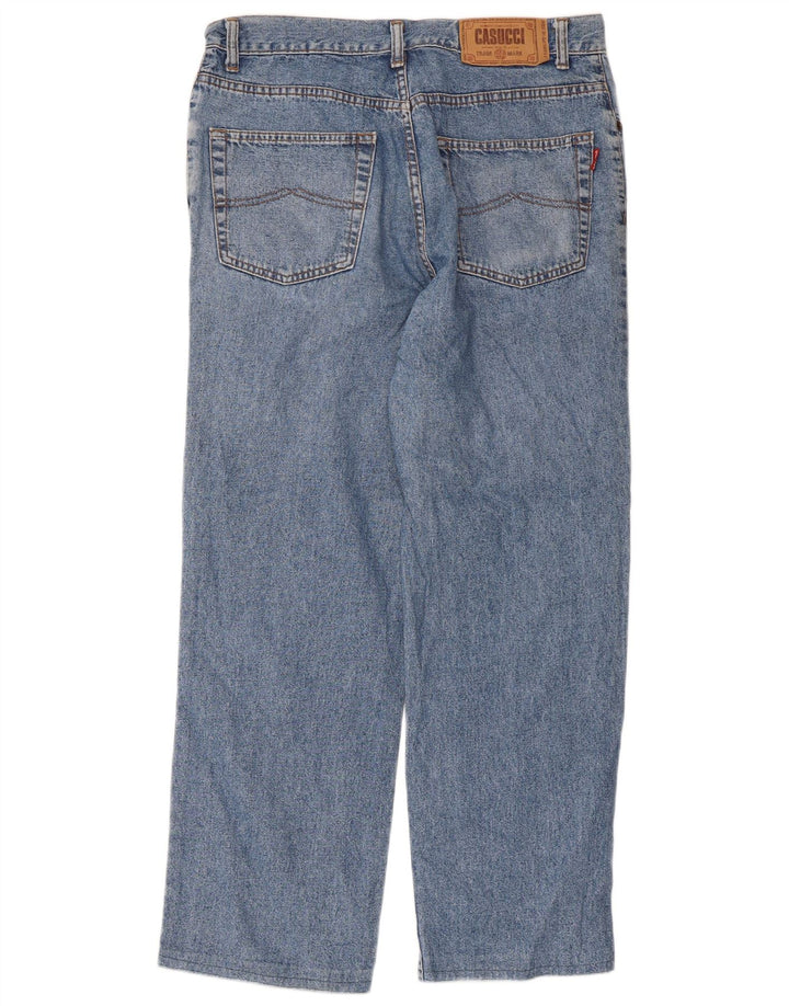 Casucci Jean droit homme W32 L28 bleu coton