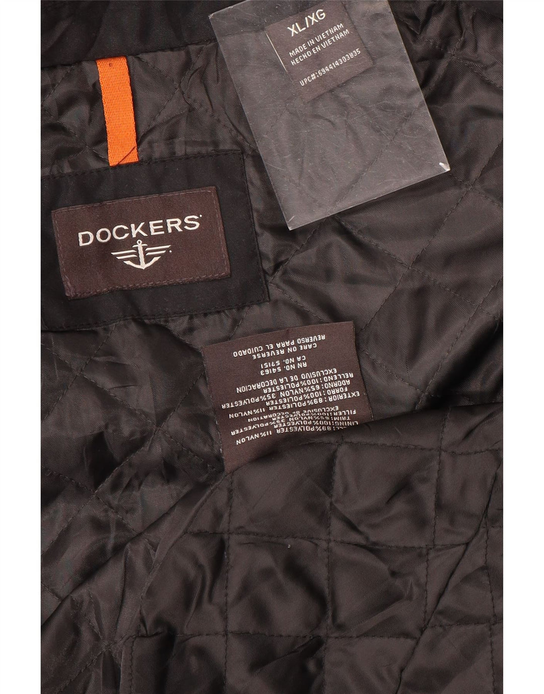 Dockers Veste Bomber Homme UK 42 XL Noir Polyester