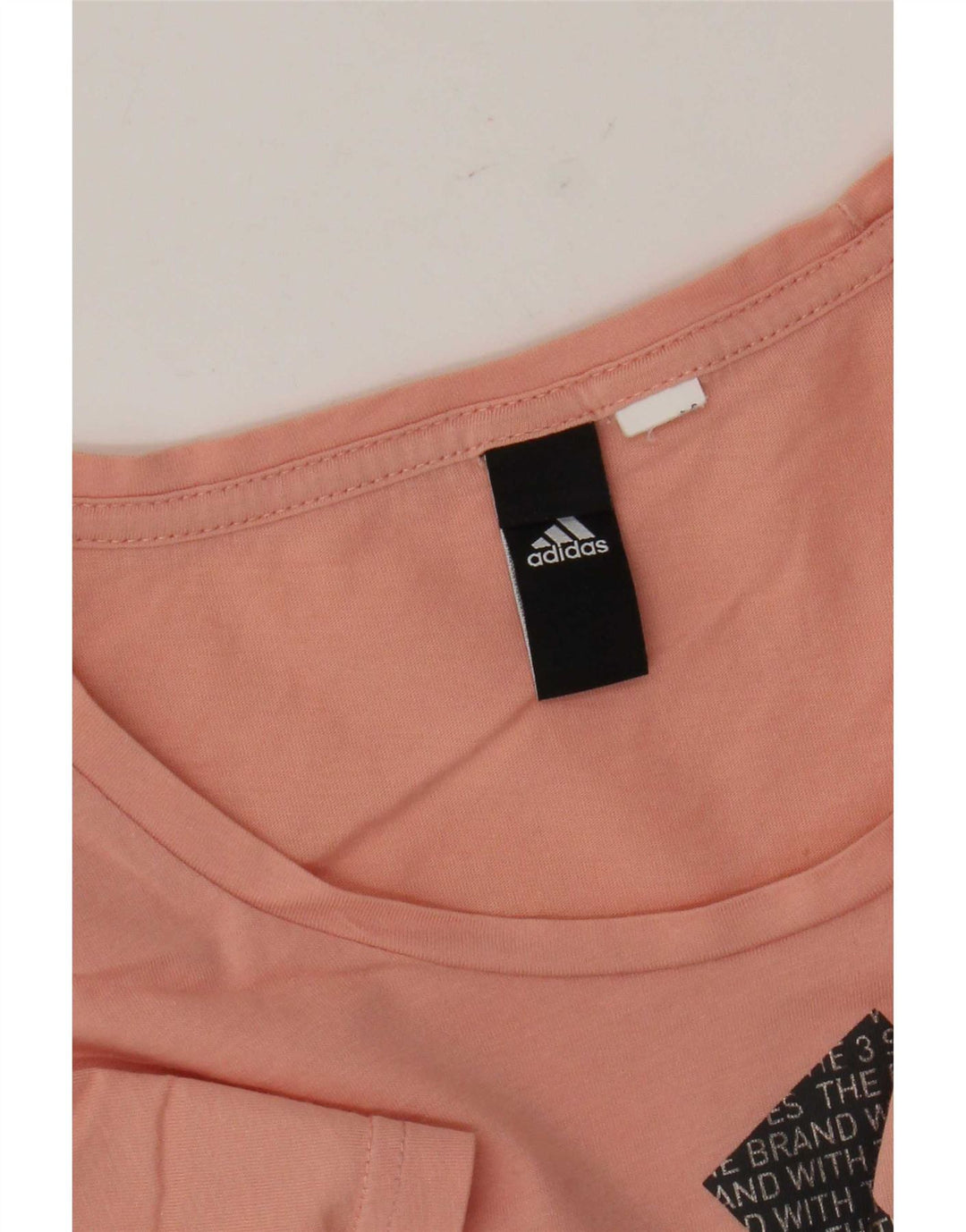 Adidas T-shirt graphique pour femme UK 14 Orange moyen