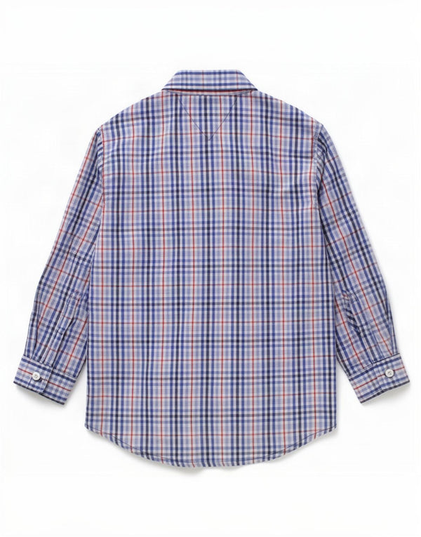Tommy Hilfiger Chemise bébé garçon 18-24 mois Bleu Vichy Coton