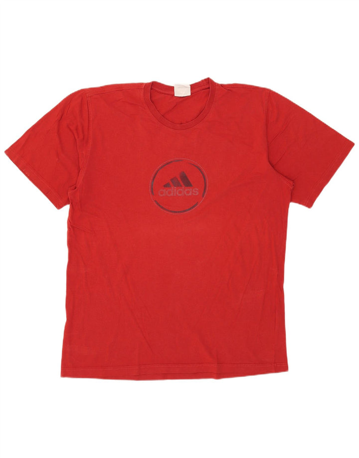 Adidas T-shirt graphique pour hommes, grand, rouge