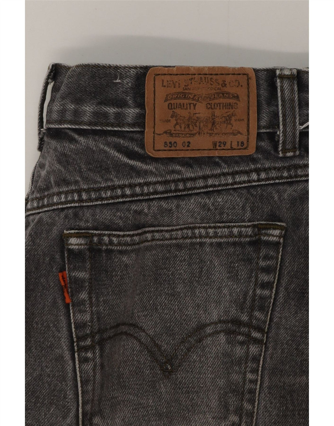 LEVI'S Jupe en Jean Femme W29 Gris Moyen